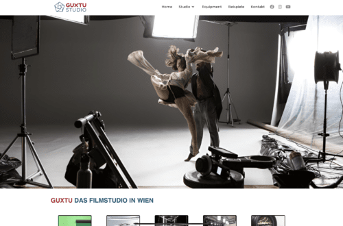 Screenshot der Guxtu.at Website